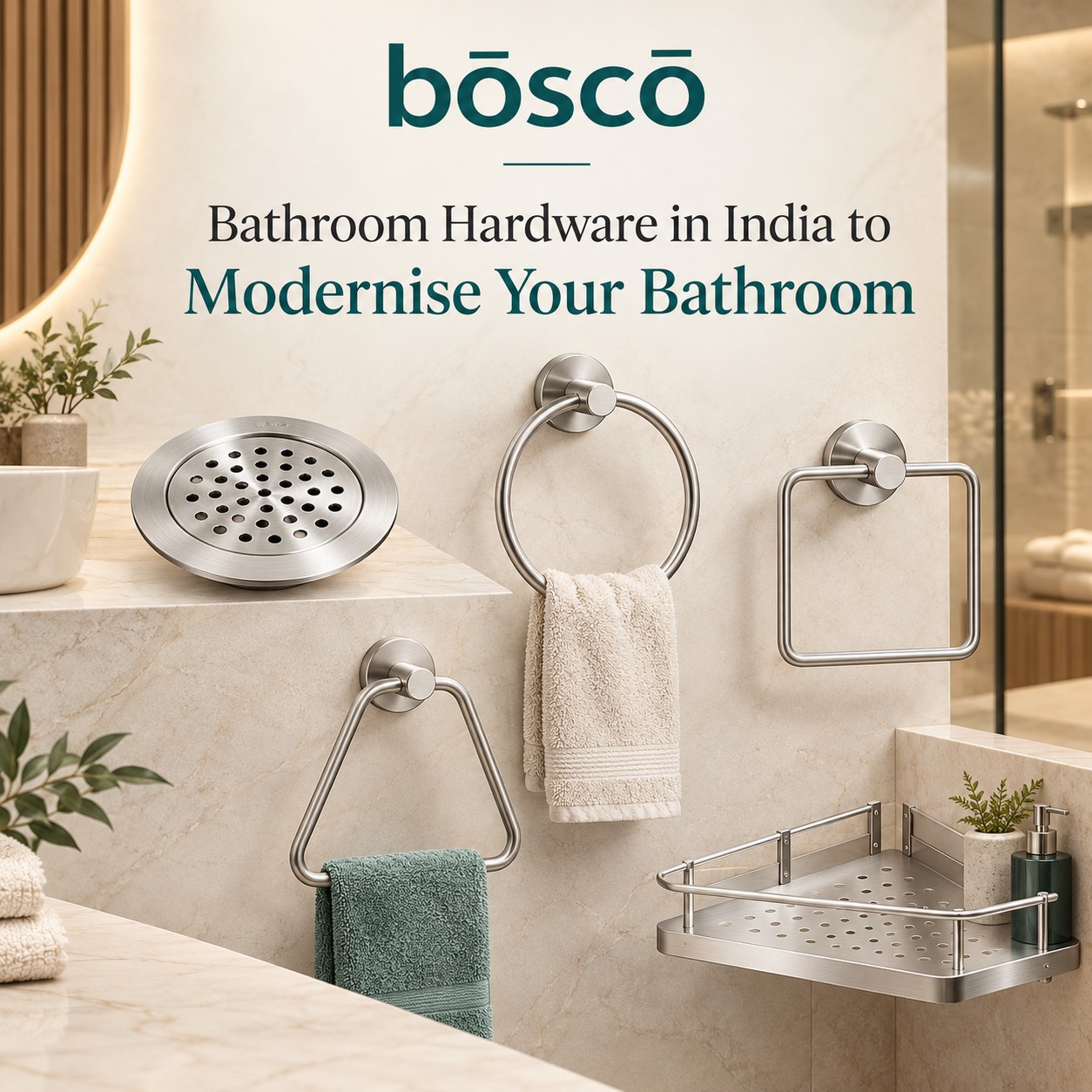 Bathroom Hardware in India to Modernise Your Bathroom