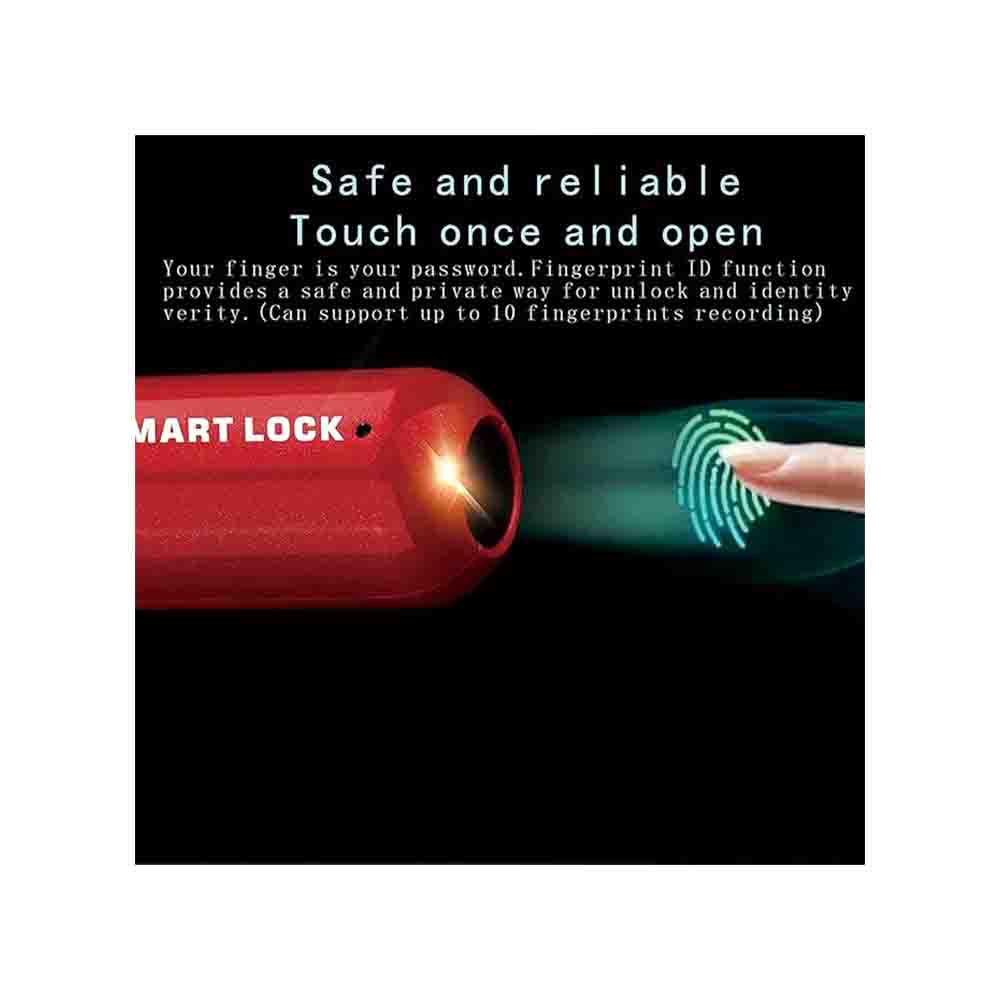 Mini Smart Fingerprint Padlock – Biometric USB Rechargeable Keyless Lock