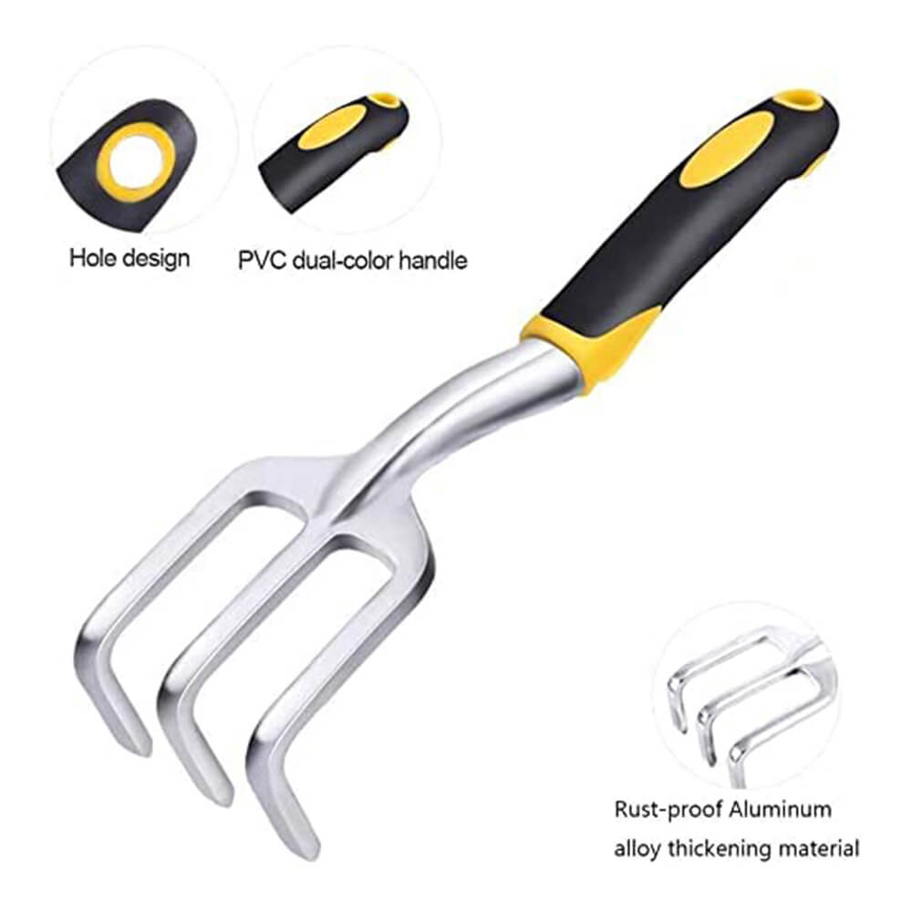 Greenkeeper Gardening Tool Kit – 5 Pcs Garden Tools Set with Hand Trowel, Hand Fork, Pruner Shears & Protective Gloves – Durable Gardening Tools for Home Garden
