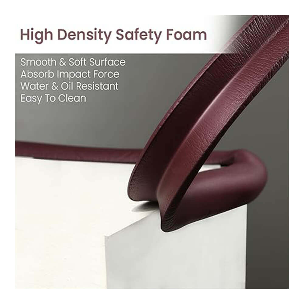 Baby Proofing Edge Guard for Furniture – 12mm Thick, 2 Meter Long (Brown, Pack of 1) -Soft EVA Foam Cushion Strip with Strong Adhesive for Bed, Table, etc– Child Safety Certified.