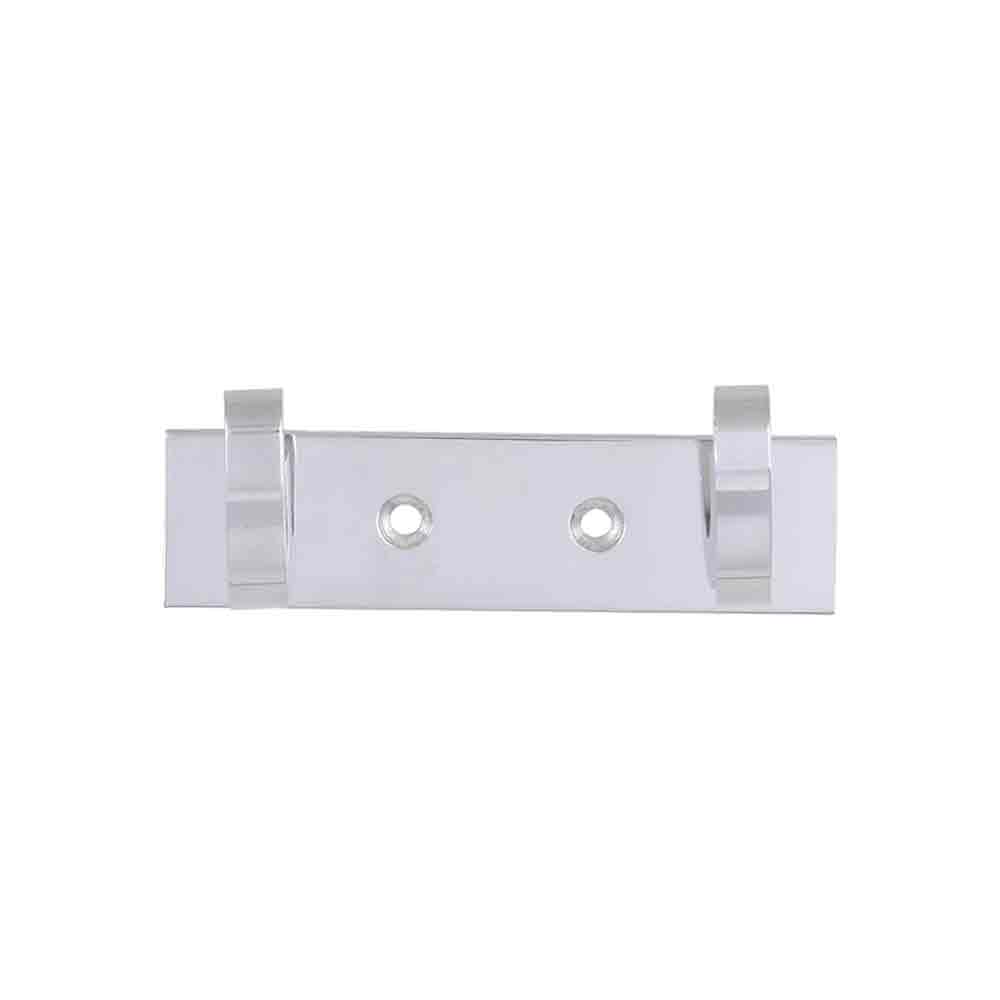 Wall Hooks for Hanging Cloth and Towel Hangers for Wall Hook 2 Pin, Door Hangers, Hook Rail, Stylish Door Hangers for Bathroom, Kitchen, Bedroom (Pack of 2_Chrome)