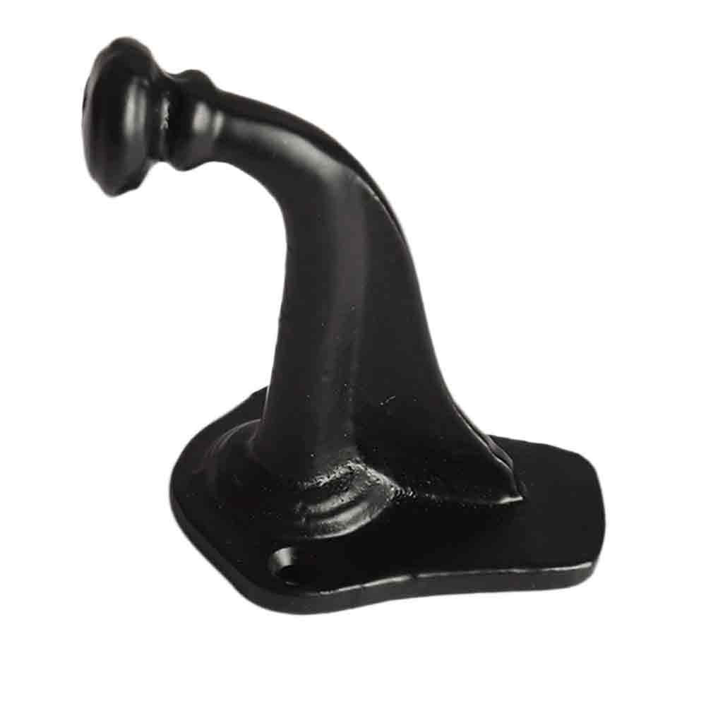Minimalistic Coat Hook Cloth Holder Bathroom Cloakroom Hook Modern Closet Wall hook Mounted DIY Contemporary Single Matt Black (Pack of 1)
