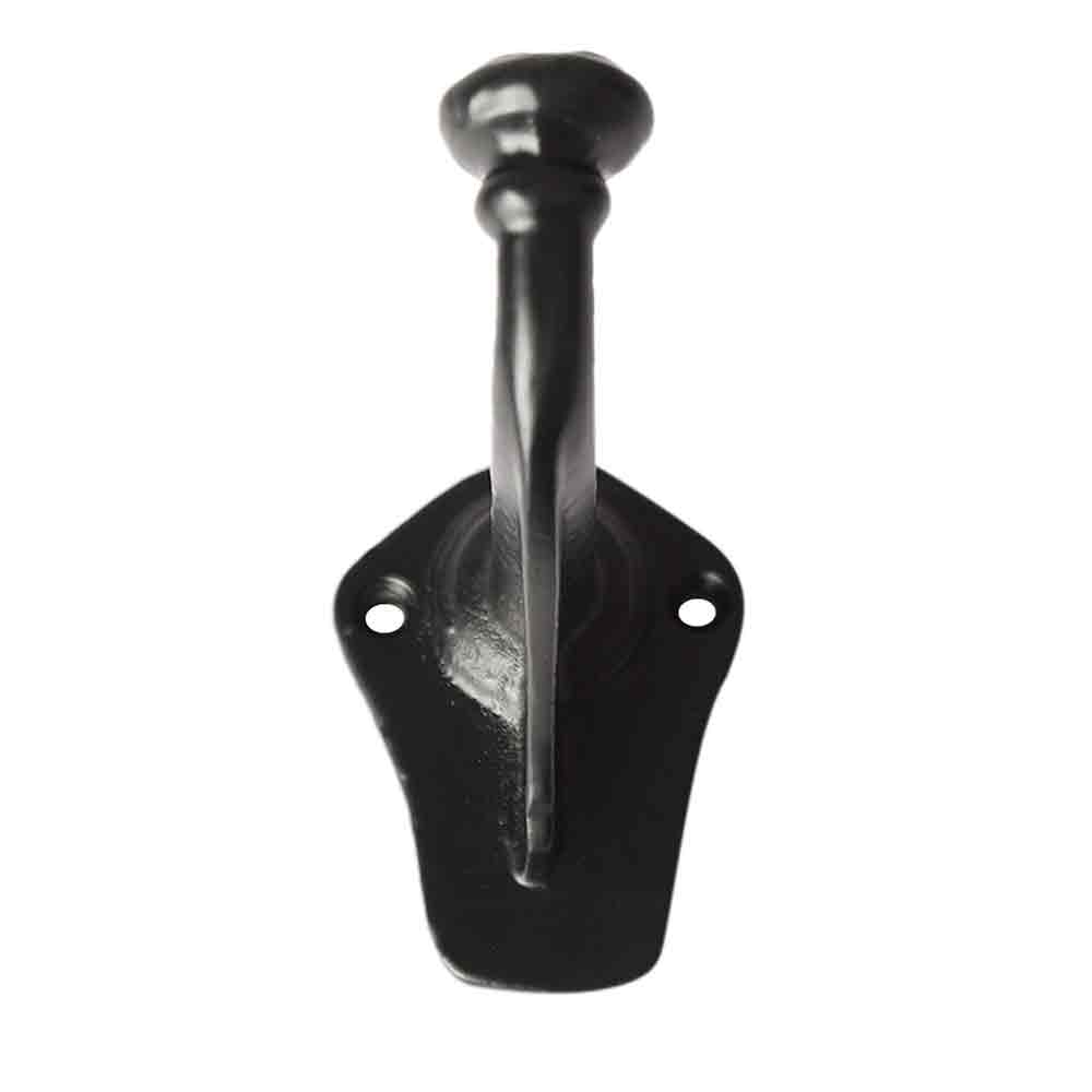 Minimalistic Coat Hook Cloth Holder Bathroom Cloakroom Hook Modern Closet Wall hook Mounted DIY Contemporary Single Matt Black (Pack of 1)