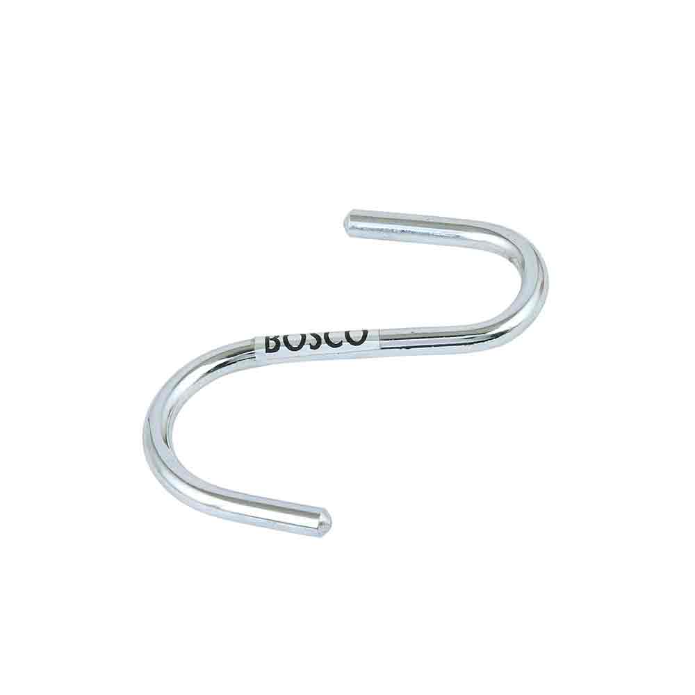 Stainless Steel S Hooks Set of 8 PCS for Kitchen, Utensils & Home Organization | Anti-Rust Hanging Hooks for Pipe Rods, Cutlery, Tools & Accessories | Elegant Silver Finish, Heavy-Duty Design