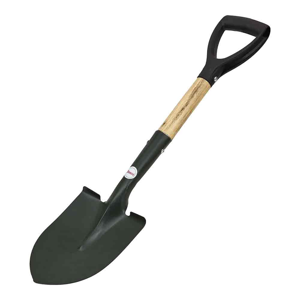 Small Multi-Purpose Shovel for Outdoor, Gardening, Engineering, Camping&Construction Rust-Resistant Steel Blade Compact&Durable Tool for Digging,Lifting,Moving Heavy Duty Shovel with D Handle