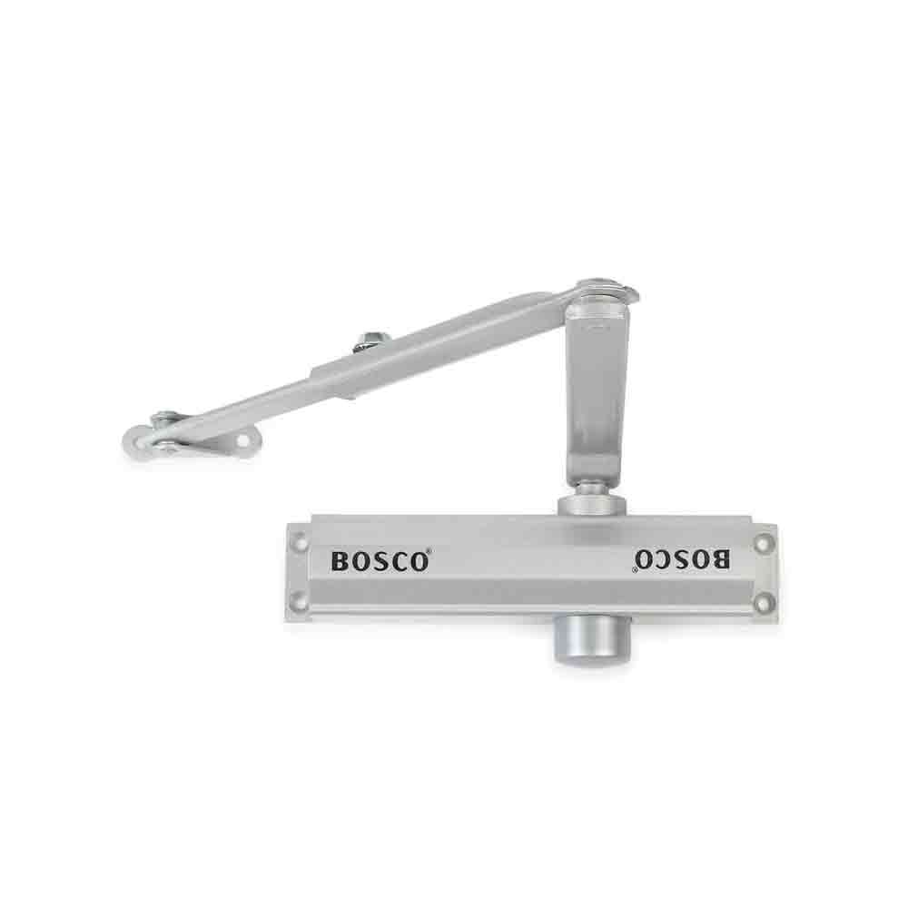 Heavy Duty Aluminium Automatic Hydraulic Double Speed Door Closer | Soft Closing Door Closer for Home and Office |Suitable for Wooden & Aluminium Doors Up to 80 kg (Silver Finish)