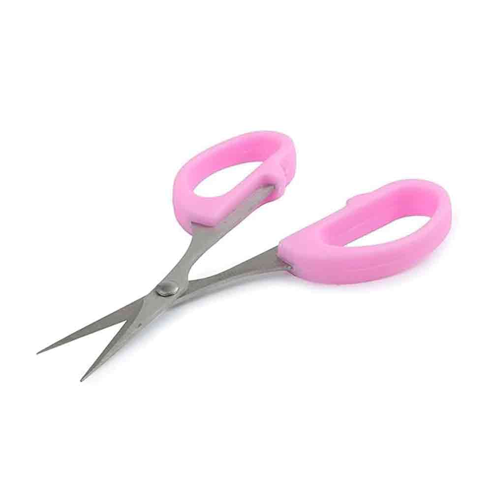 Small Stainless Steel Scissors – Set of 2 – 4-Inch All-Purpose Sharp Blade Scissors for Home, Office, Craft, Grooming & Kitchen Use – Ergonomic Handle – Multicolour